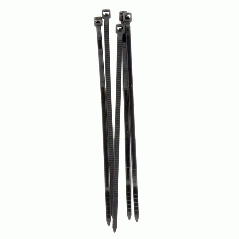 Black InstallBay Cable Ties 8In 40Lb - 24 Piece Retail Pack
