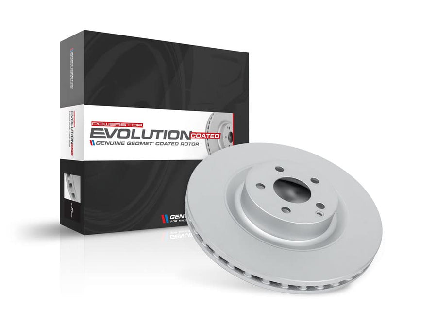 Power Stop front EBR839EVC Evolution Genuine Geomet® Coated Brake Rotor For Audi S4 2010-2011, Audi S5 2008-2011 [Model Specific]