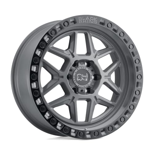 Black Rhino KELSO Hard Alloys 17X9 5X5.0 4.29-18mm BATTLESHIP GRAY W/BLACK RING - 1790KLS-85127G71