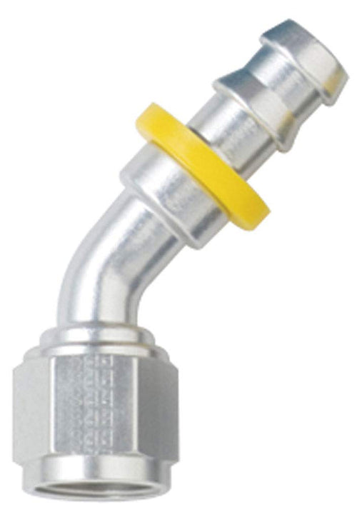 Clear Fragola -4AN Push-Lite End 45 Degree