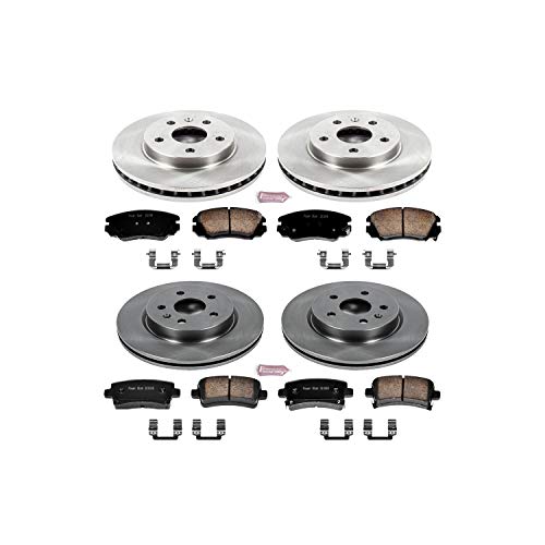 Power Stop Autospecialty KOE5524 Front and Rear Replacement Brake Kit-OE Brake Rotors & Ceramic Brake Pads