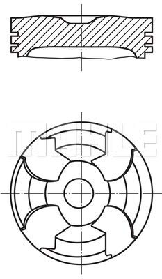 Piston Mahle - 001 02 00