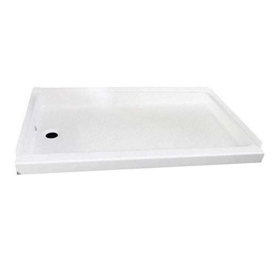Shower 24 X 36 PAN White - Left Hand Drain