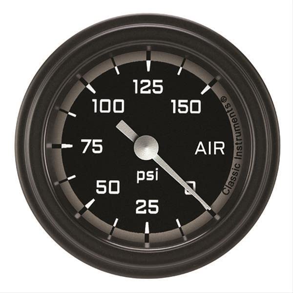 AX118GBLF Classic Instruments Gray 2-1/8" Air Pressure Gauge AutoCross