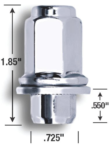 Toy Mag XL Lug Gorilla Automotive 73138TXL 13/16" 12-1.50 Chr Bulk