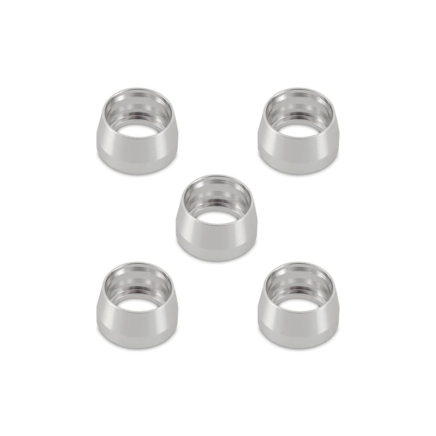 Mishimoto PTFE Braided Line Replacement Ferrule MMFT-RPF-06 -6AN, 5 Pack