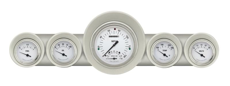 Hot Classic Instruments CH59WH65 White Gauge Package