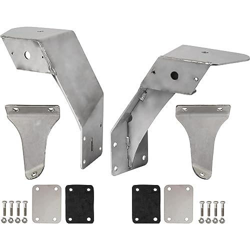 Buyers Products Plow Light Bracket Kit for MACK Granite Trucks 2020+ Use, Durable Stainless Steel Construction, Mounts Easily to Hood, MACK Granite Drump Truck Accessories
