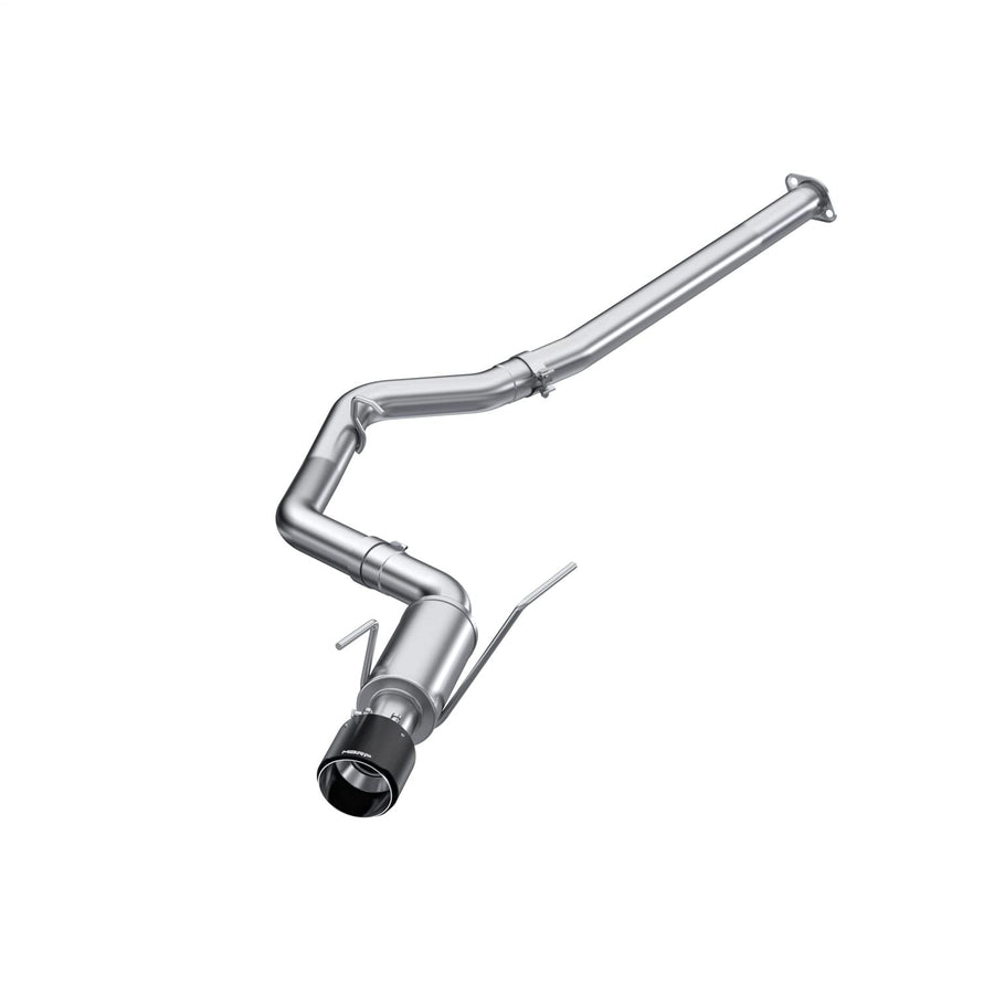 MBRP S48033CF Exhaust Cat Back Performance System; 3 in; Single Rear Exit; T304 Stainless Steel; 5 in. Carbon Fiber Tip;