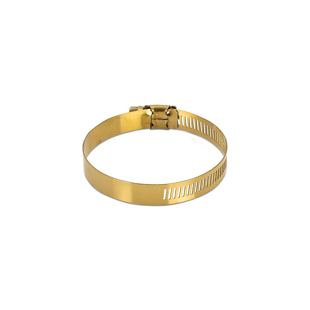MMCLAMP-WG-51HTGD Mishimoto High-Torque Worm Gear Clamp, 1.06"–2.01" (27mm–51mm), Pack of 10, Gold