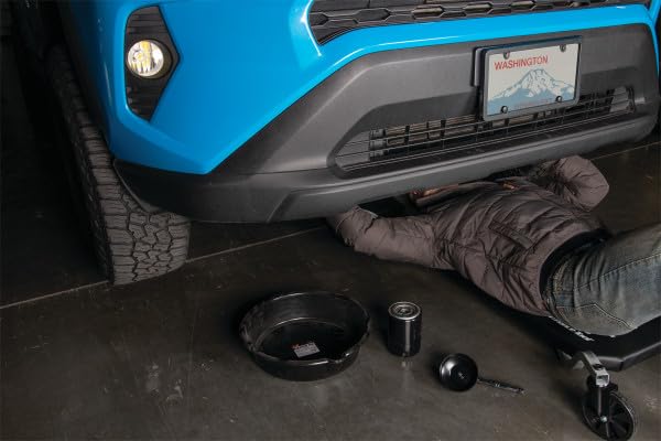 W54063 Performance Tool 76mm, 14 Flutes Steel Construction Oil Filter Wrench for 3/8-Inch Drive Tool, Fits Multiple Brands