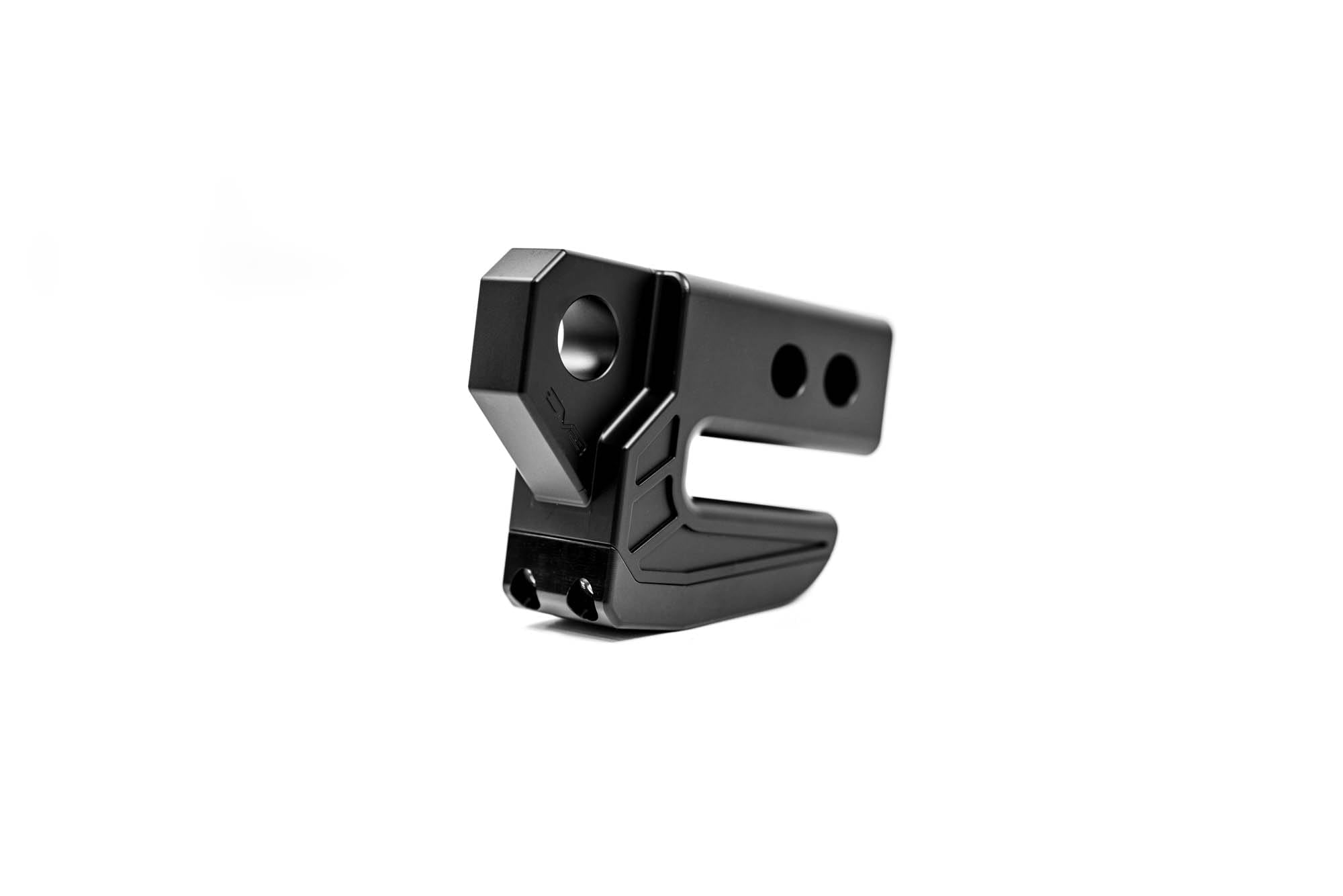 Xtract Hitch Skid Plate DV8 Offroad | Rear Skid Plate Hitch Mounted | 1" Thick Mount for 3/4" D-Ring | Designed to Mount to 2" Receiver with a 5/8" Pin | 13,000 lb Working Load Limit (Black)
