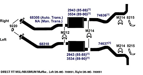 700051 AP Exhaust Products Muffler Exhaust
