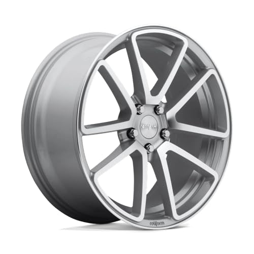 R120 Rotiform 18X8.5 5X112 GL-SLVR-MACH 45MM - R1201885F8+45