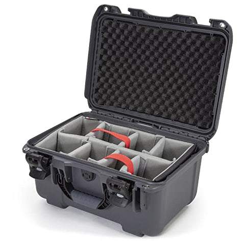 Lightweight Nanuk 918 Waterproof NK-7 Resin Protective Case With Padded Divider, Graphite
