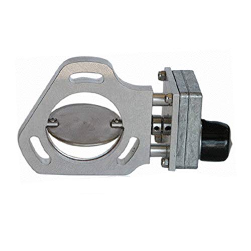Pypes Exhaust Performance HVE11 Electric Dump Cutout; Natural Finish; Hardware Incl.; Aluminum And 304 Stainless Steel Material;