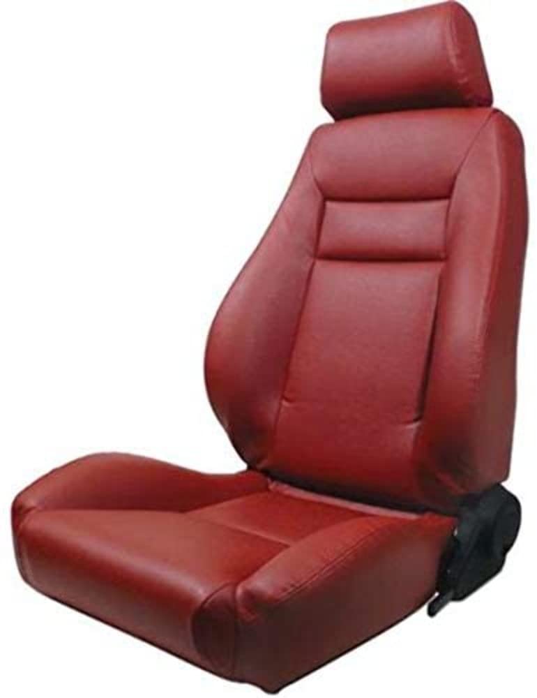 Red Vinyl ProCar by Scat 80-1100-58L Racing Elite Recliner Left Seat