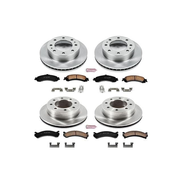Power Stop Autospecialty KOE4454 Front and Rear Replacement Brake Kit-OE Brake Rotors & Ceramic Brake Pads