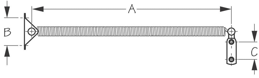 Small Sea Dog Line 321650-1 Hatch Spring, 8-5/8-Inch (3004.6127), Steel