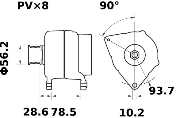 Alternator Mahle - MG623