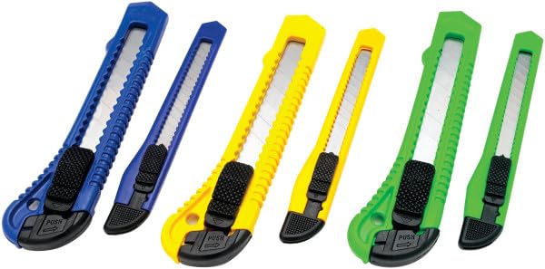 6pc Wilmar Snap-Off Knife Set