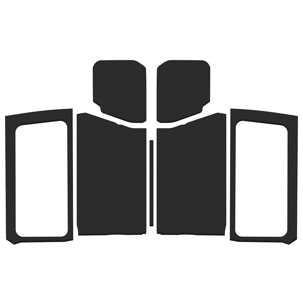 Black Leather Look Design Engineering 50283 Boom Mat Sound Deadening Kit Compatible with 2-Door Jeep Wrangler JL (2018-up)