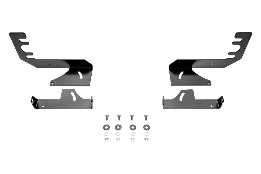 ZROADZ 2019-2022 Ram 1500 LED Bracket to Mount Rear Bumper (2) 6 Inch Straight Single Row Light Bar, Black - Z384821