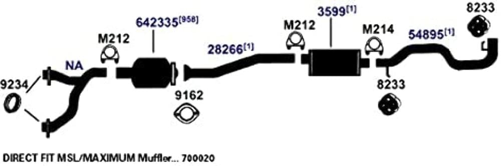Exhaust Tail Pipe AP Exhaust Products 54895
