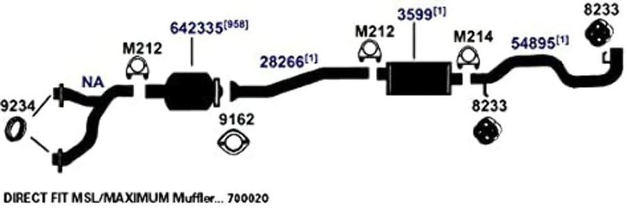 Exhaust Tail Pipe AP Exhaust Products 54895