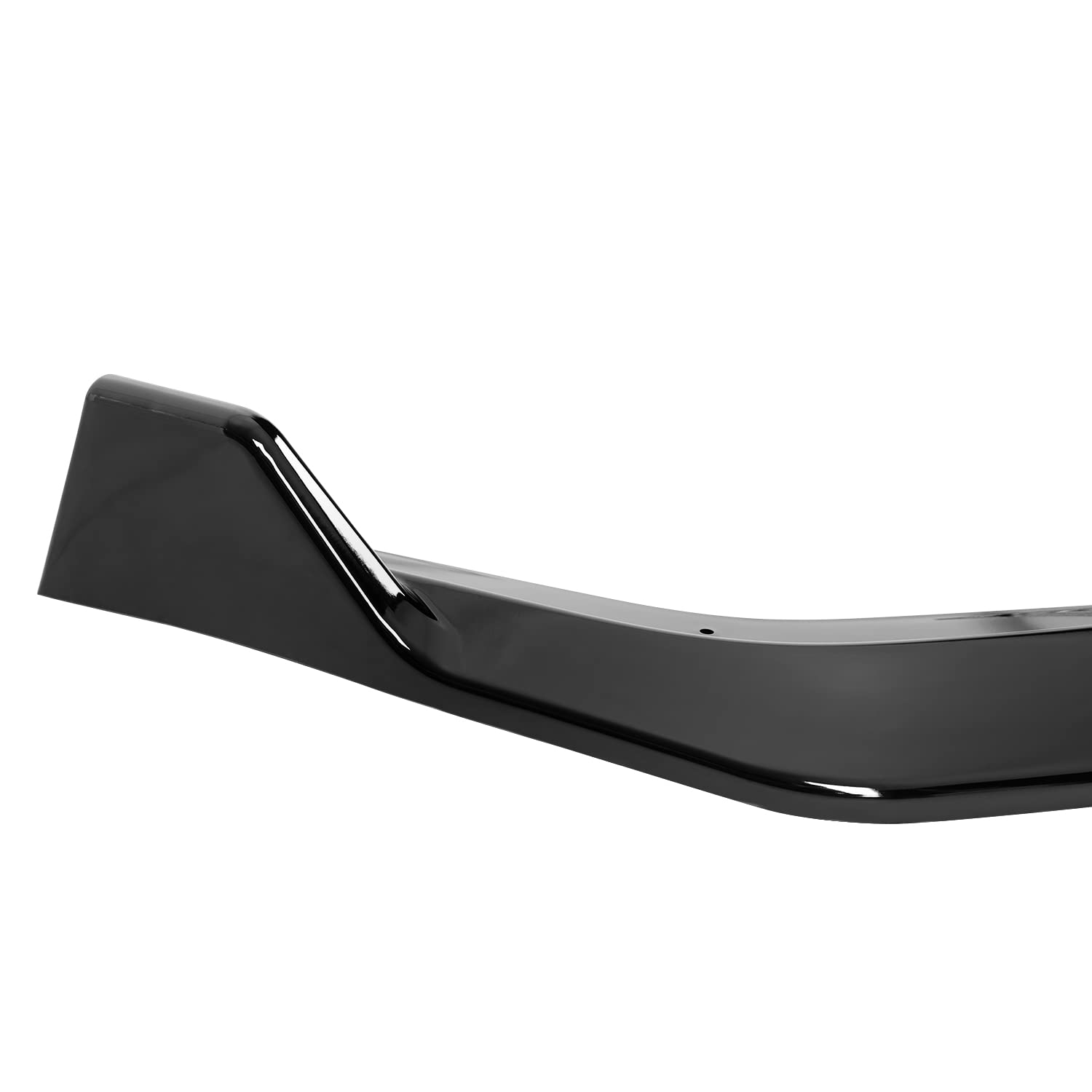 Front Bumper Lip Spec-D Tuning Glossy Black Compatible with Hyundai Sonata 2018-2019