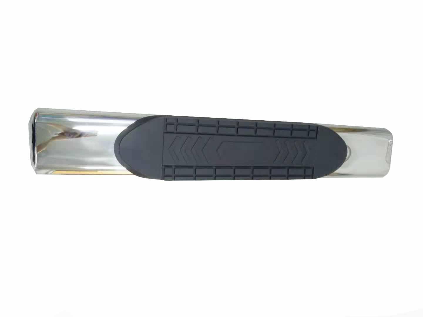 TrailFX 6 Inch Point of Purchase Display Sample Oval Polished Stainless Steel and Black Side Bars G5005