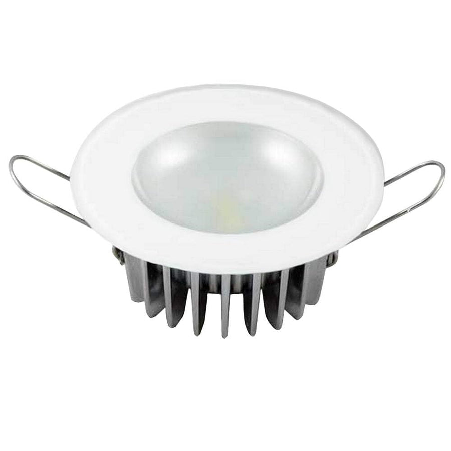 Mirage LED Lumitec Down Light, Flush Mount, Glass Bezel, White Dimming, Red Non-Dimming, Blue Non-Dimming Exterior or Interior