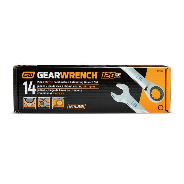 XL Ratcheting Combination SAE Wrench Set GEARWRENCH Universal - 86426