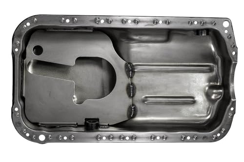Honda H-Series 2.2 Engine Moroso 20916 Steel Oil Pan, Stock Depth w/Turbo Drain (HOP04A, 264403, SK264403)