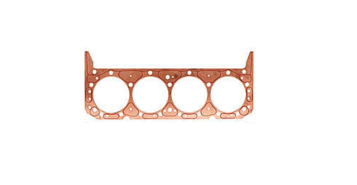 Cylinder Head Gasket, SCE Gaskets, ICS Titan, 4.060 in Bore, 0.050 in Compression Thickness, Copper, Driver Side, Small Block Mopar, Each