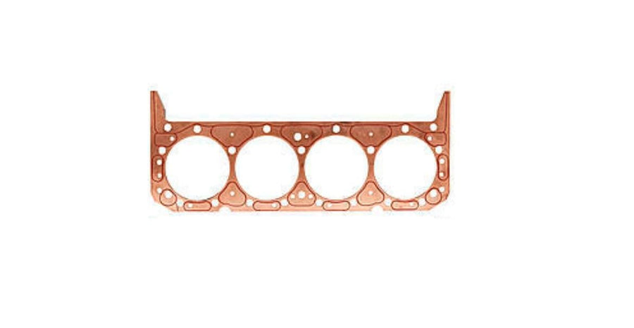 Cylinder Head Gasket, SCE Gaskets, ICS Titan, 4.060 in Bore, 0.050 in Compression Thickness, Copper, Driver Side, Small Block Mopar, Each