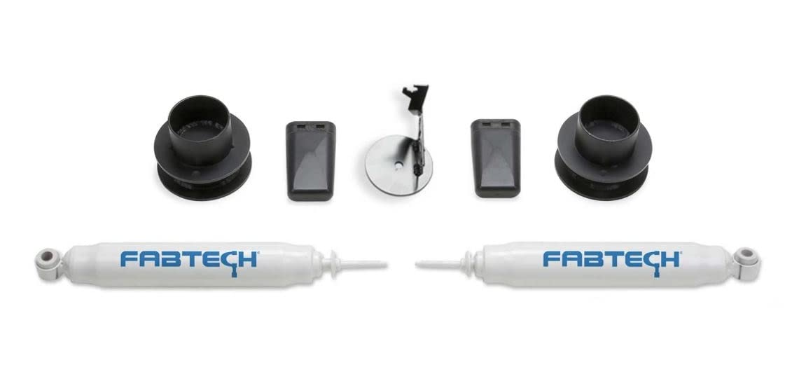 Suspension Lift Kit Fabtech Coil Spacer Kit with Performance Shocks For Ram 2500