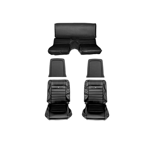65-66 Fb Pony Upholstery Black Scott Drake (65FB-P-FULL-BK)