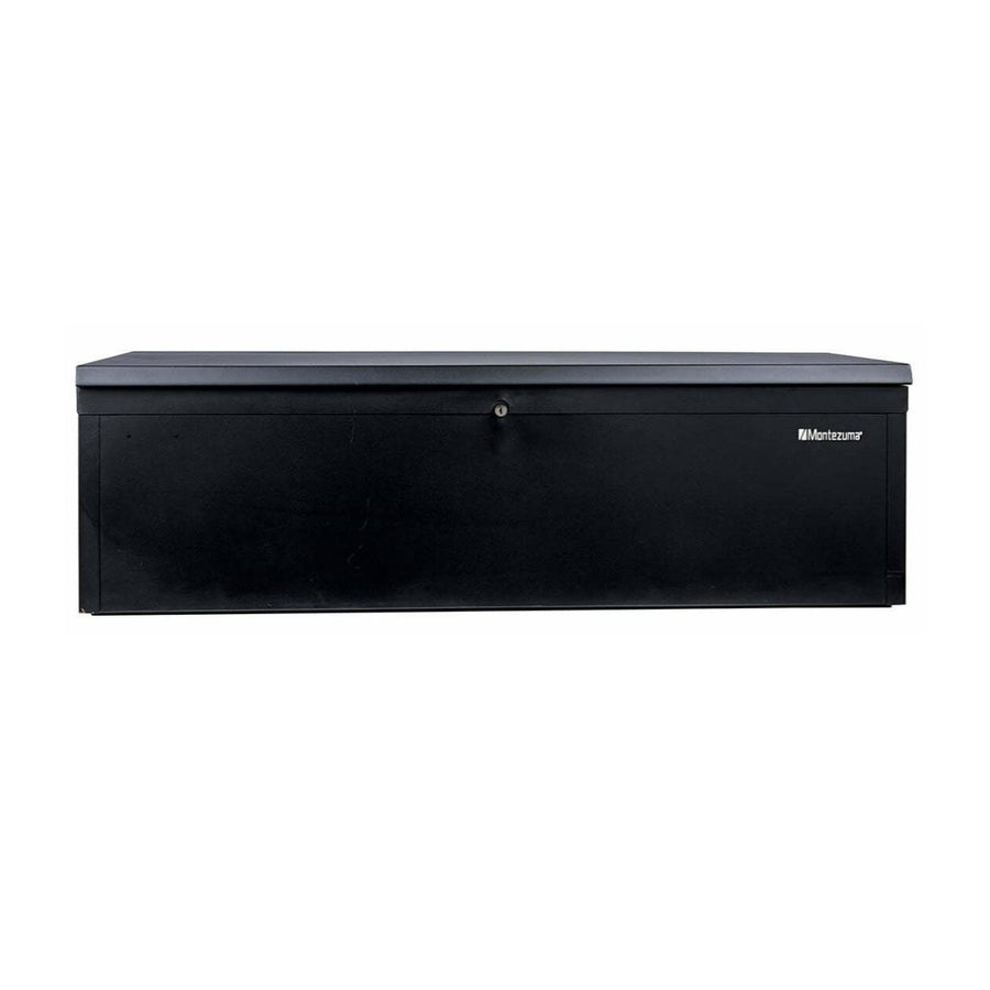 42" Montezuma Steel Portable and Lockable Tool Storage Utility Box with Handles, Black
