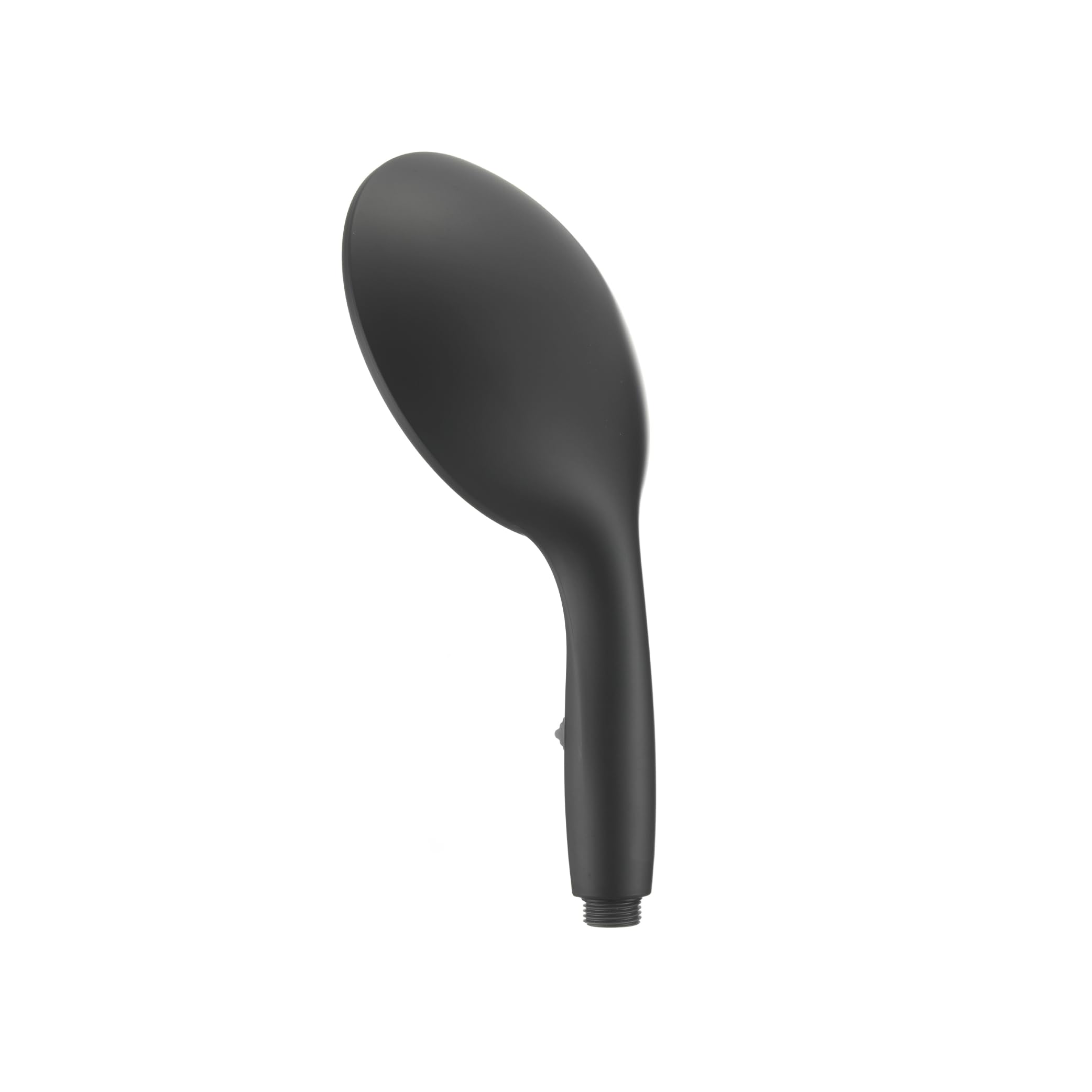 6” Dura Faucet (DF-SA434-MB) Luxury Rain Shower Wand for RVs – Matte Black, Single Function Handheld Shower Head with Eco-Friendly On/Off Switch, Lightweight, Lead-Free, Easy Install, 2.5 GPM