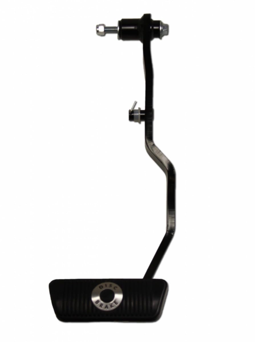 8 Inch LEED BRAKES Dual Diaphragm Power Brake Booster With Bracket, 1 Inch Bore Master Cylinder With Automatic Trans Brake Pedal (Black)