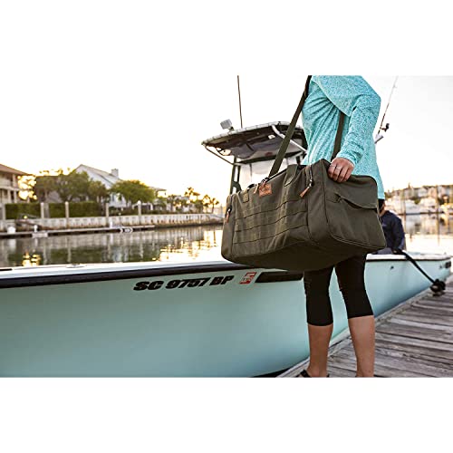 A-Series Plano Molding 2.0 Tackle Duffel, Forest Green, Includes 6 3600 StowAway Boxes, Soft Tackle Storage, Fishing Duffel Bag with MOLLE Attachments