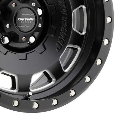 PRO COMP 18X955 WHL SATIN BLACK/MILLED 2500 lbs.