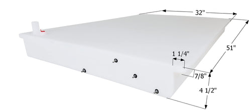 Fresh Water Tank ICON 14095, WT1239, 51x32x4 1/2, 26 Gal., 0229647