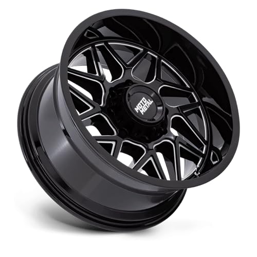 20X9 Moto Metal 8X180 5.79 20mm GLOSS BLACK MILLED - MO812BE20908820
