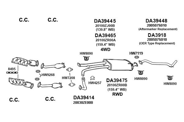 HW8090 Ansa - Exhaust Hanger