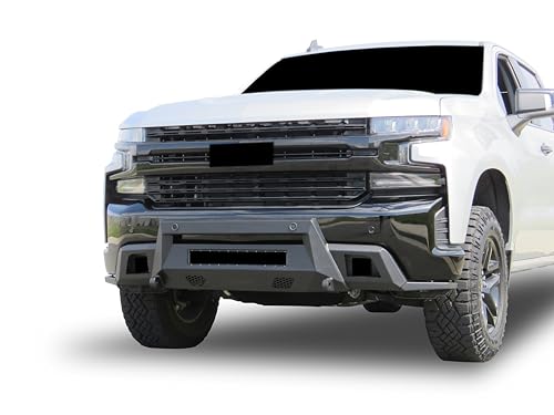 Armour III Black Horse Light Duty Front Bumper Textured Black Compatible with 19-21 Chevy Silverado 1500|2022 Chevy Silvrado 1500 LTD(Excl. 19-21 1500 LD)-AR3LD05NL