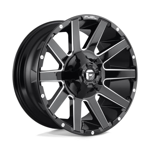 D615 FUEL OFF-ROAD CONTRA 20X9, 8X170, 5.79, 20mm GLOSS BLACK MILLED - D61520901757