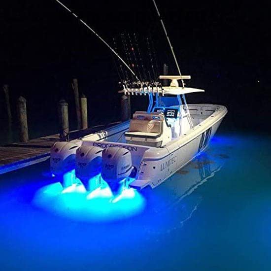 Lumitec Lighting SeaBlaze Quattro Underwater Light, LED Underwater Light, Dual Color White/Blue, One Size 101511