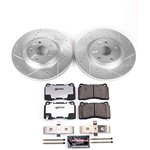 Power Stop K6391-26 Z26 Street Warrior Front Brake Kit Buick Cadillac For Buick Regal 2014-2017 [Model Specific]